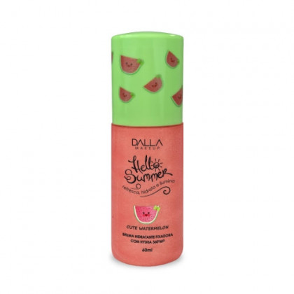 Bruma Hidratante Fixadora Com Hydra Hello Summer Dalla Makeup - Cute Watermelon