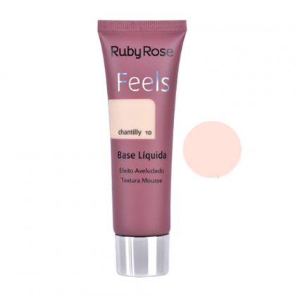 Base Feels Textura Mousse Ruby Rose - Cor Chantilly 10