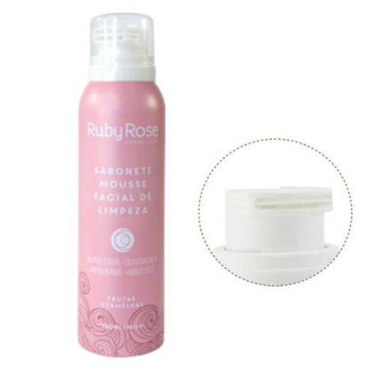 Sabonete Mousse Facial de Limpeza Frutas Vermelhas - Ruby Rose