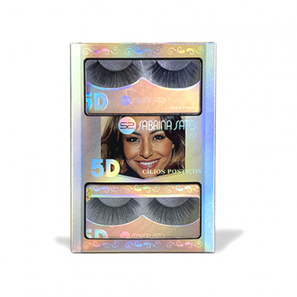 Box com 12 Pares do Cílios Postiço 5D Carnaval Sabrina Sato - Modelo A06