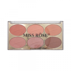 Paleta de Blush 6 Cores Miss Rôse - Cor N2