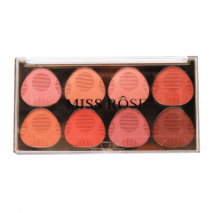 Paleta de Blush 8 Tons Matte Miss Rôse - Atacadão das Maquiagens